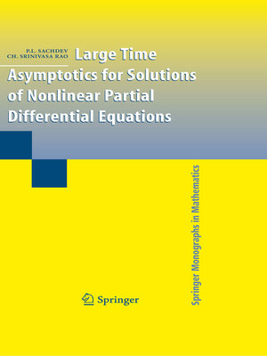 cover image of Large Time Asymptotics for Solutions of Nonlinear Partial Differential Equations